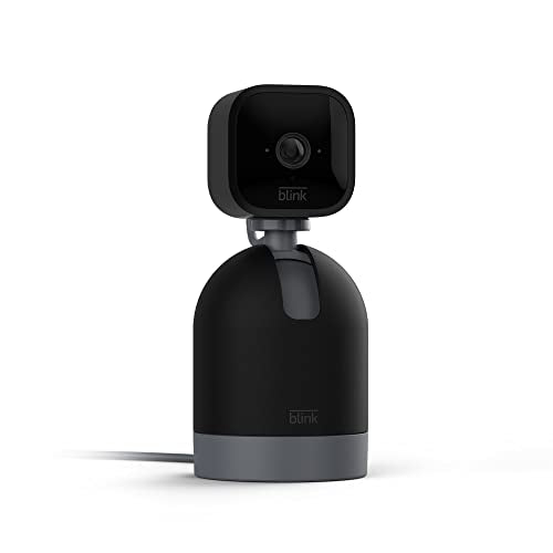 Blink Mini Pan-Tilt Camera (newest model), Rotating indoor plug-in smart security camera, two-way audio, HD video, motion detection, Works with Alexa (Black)