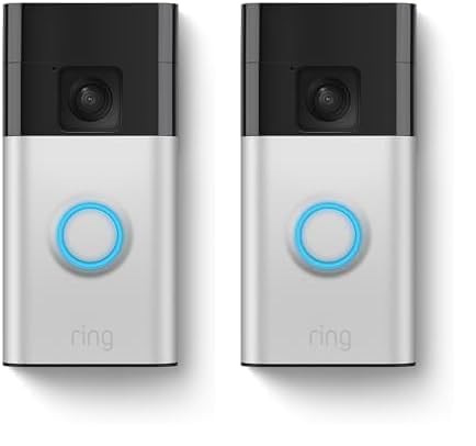 All-new Ring Battery Doorbell, Head-to-Toe Video, Live View with Two-Way Talk, and Motion Detection & Alerts (2024 release), Satin Nickel