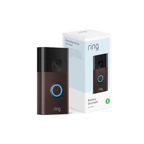 All-new Ring Battery Doorbell, Head-to-Toe Video, Live View with Two-Way Talk, and Motion Detection & Alerts (2024 release), Satin Nickel