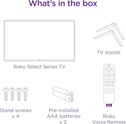 Roku Smart TV – 40-Inch Select Series 1080p Full HD RokuTV with Roku Voice Remote, Bright Picture, Customizable Home Screen – Live Local News, Sports, Gaming