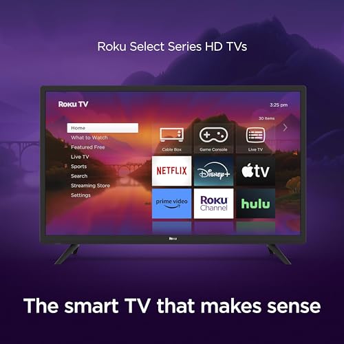 Roku Smart TV – 40-Inch Select Series 1080p Full HD RokuTV with Roku Voice Remote, Bright Picture, Customizable Home Screen – Live Local News, Sports, Gaming